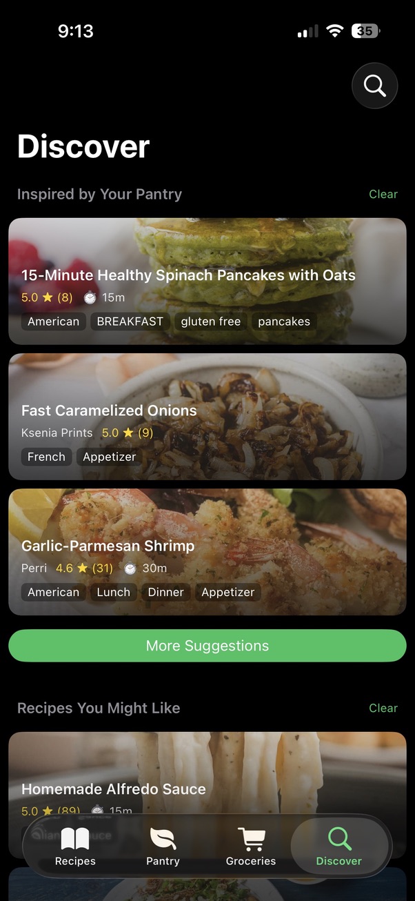 Recipe discovery
