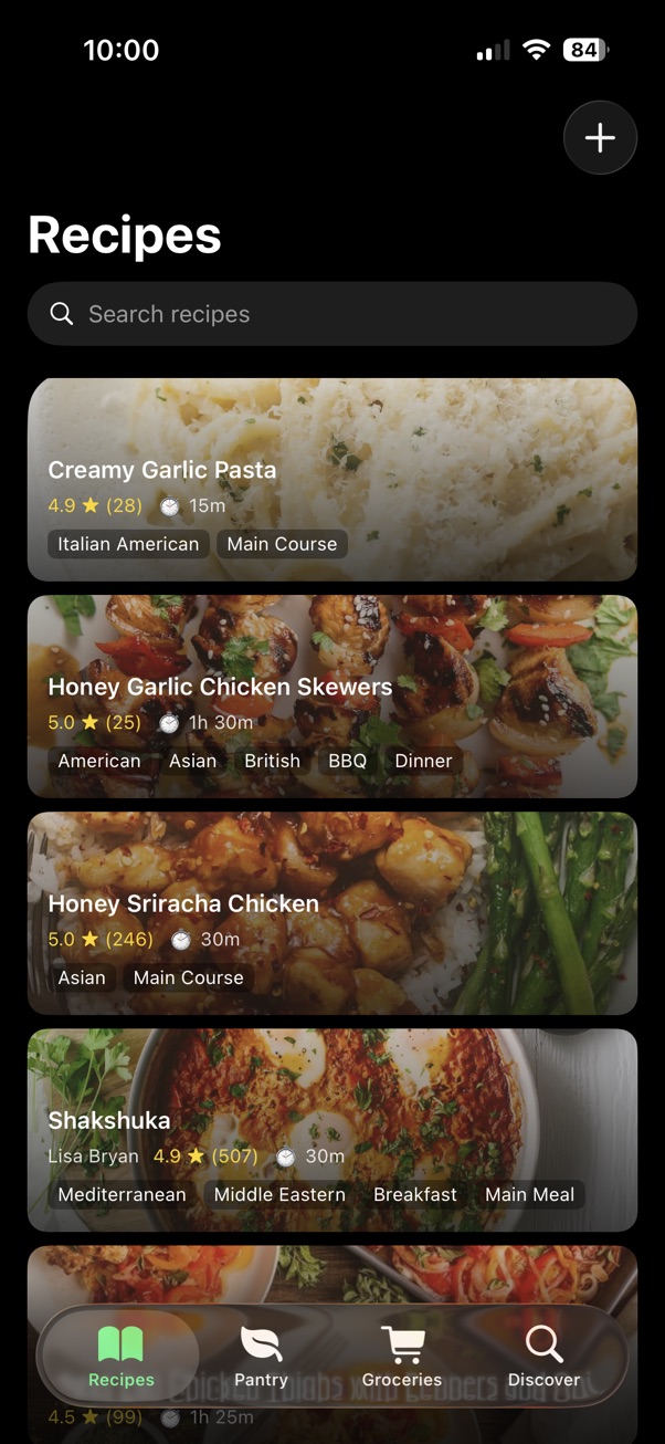 Recipe library